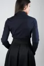 Image of Shirt with hidden fastening and long sleeves