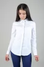 Image of Shirt with hidden fastening and long sleeves