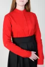 Image of Long-sleeve stand-up collar shirt